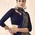 navy_blue navy blue abstract printed sequinned saree