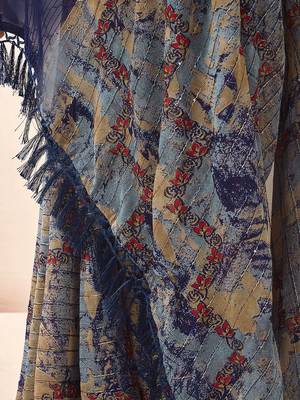 navy_blue navy blue abstract printed sequinned saree 5