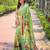 green woven design zari silk blend paithani saree