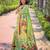 green woven design zari silk blend paithani saree