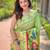 green woven design zari silk blend paithani saree