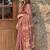 Maroon floral pure cotton saree