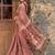 Maroon floral pure cotton saree