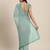 teal teal floral embroidered beads and stones saree
