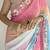 blue ombre embroidered saree