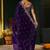 Purple ethnic motifs zari heavy work saree