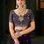 Purple ethnic motifs zari heavy work saree