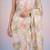 off_white floral mirror work satin saree