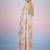 off_white floral mirror work satin saree