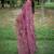 pink ethnic motifs embroidered tussar saree