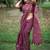 pink ethnic motifs embroidered tussar saree