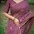 pink ethnic motifs embroidered tussar saree
