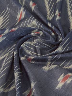 Purple geometric printed zari saree 4