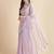 Purple purple embellished pure chiffon saree