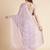 Purple purple embellished pure chiffon saree