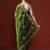 Olive floral embroidered sequinned saree
