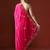 pink embellished sequinned saree
