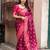 pink bandhani zari bandhani saree