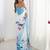 White tie and dye mirror work silk blend designer saree