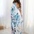 White tie and dye mirror work silk blend designer saree