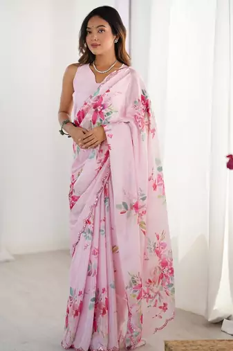 navy_blue floral kutchi embroidery silk blend saree