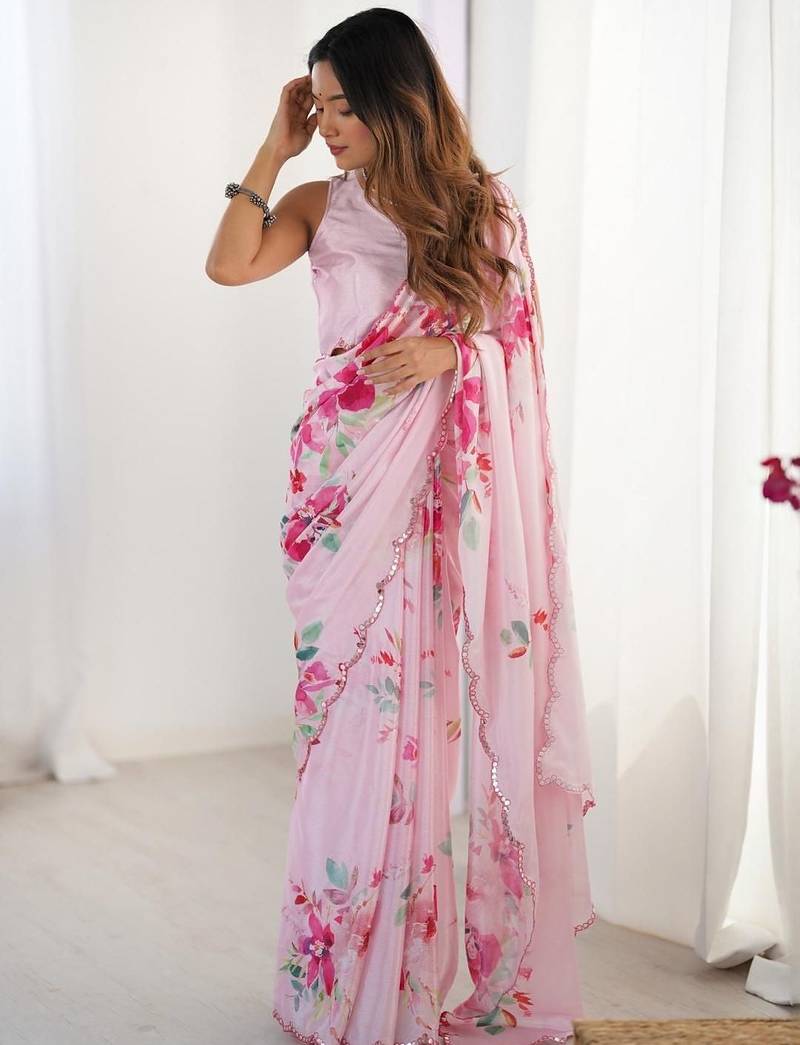navy_blue floral kutchi embroidery silk blend saree