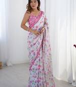 sea_green floral kutchi embroidery silk blend saree