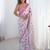 sea_green floral kutchi embroidery silk blend saree