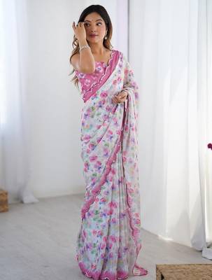 sea_green floral kutchi embroidery silk blend saree 2