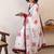 White ethnic motifs ready to wear bagh saree