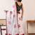 White ethnic motifs ready to wear bagh saree