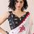 White ethnic motifs ready to wear bagh saree