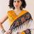 white ethnic motifs ready to wear ikat saree