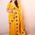 yellow chanderi saree
