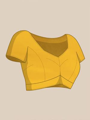 yellow chanderi saree 5