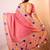 pink chanderi cotton saree with unstitched blouse piece