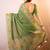 Green chanderi saree