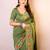 Green chanderi saree