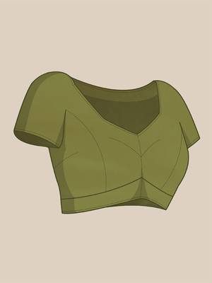 Green chanderi saree 5