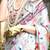 blue ethnic motifs printed satin bagru saree