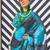 black black & blue satin bagru saree