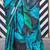 black black & blue satin bagru saree
