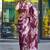 brown brown floral printed satin bagru saree
