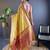 yellow woven design zari silk blend designer patola saree