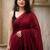 maroon floral woven design zari pure cotton saree