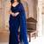 navy_blue beads and stones pure cotton saree