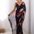 Black floral pure chiffon designer saree