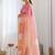 multicolor embellished embroidered poly chiffon saree