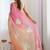 multicolor embellished embroidered poly chiffon saree