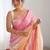 multicolor embellished embroidered poly chiffon saree